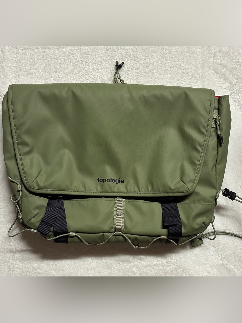 Topologie Messenger Sacoche Large Moss Green Laptop Crossbody Bag